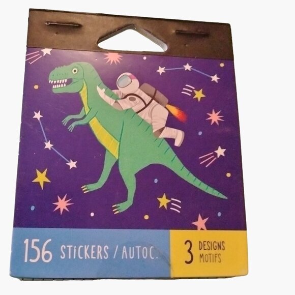 Stickers Dinosaur Astronaut SportsTheme Craft American Greeting 156 Party Favor - Picture 1 of 5